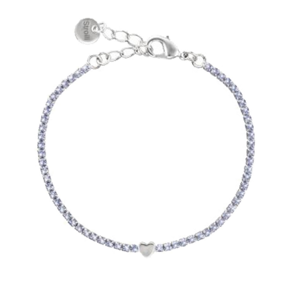 1 - Bracciale cuore viola donna Stroili 1685832 acciaio