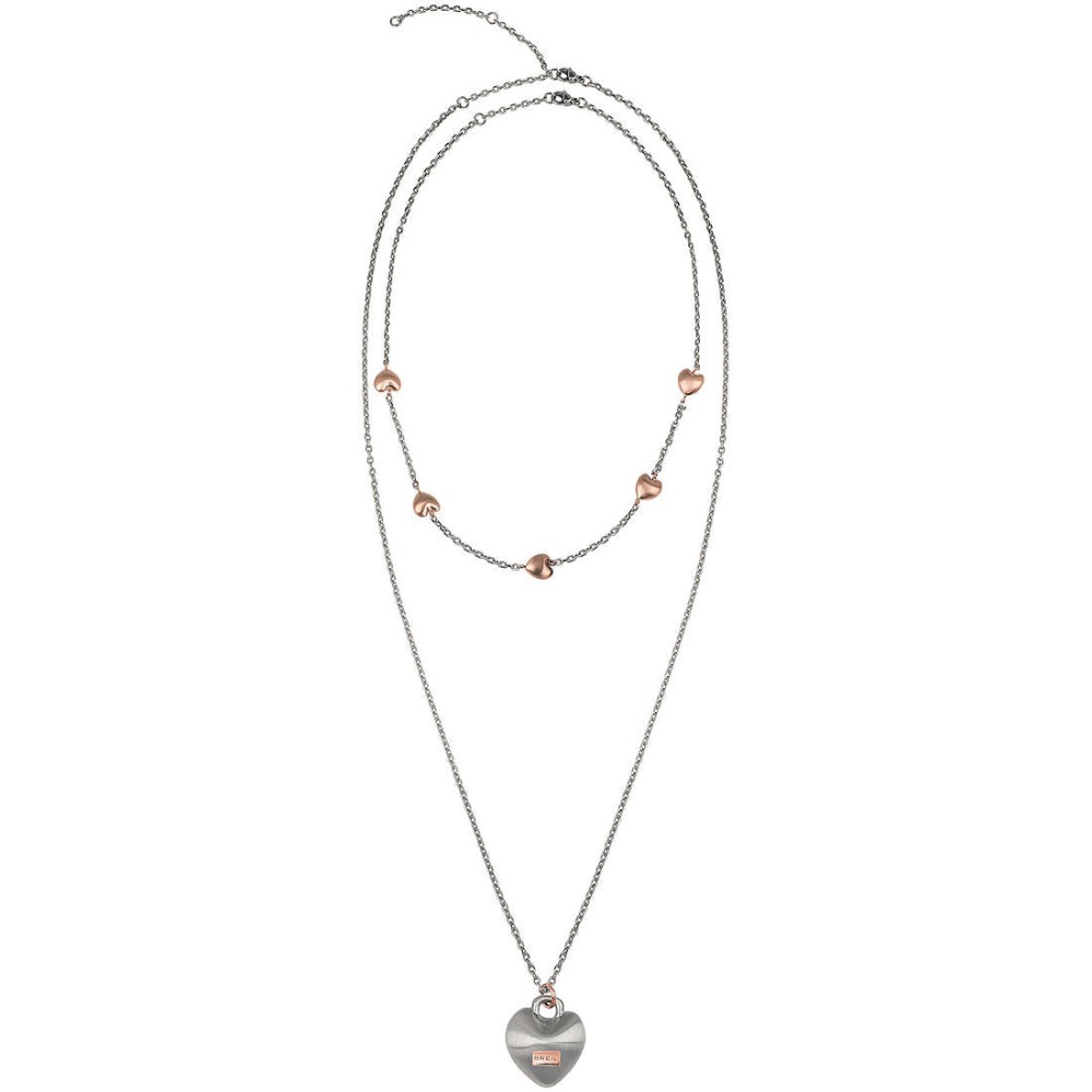 1 - Collana Breil TJ2733 ciondolo a cuore in acciaio collezione Kilos of Love