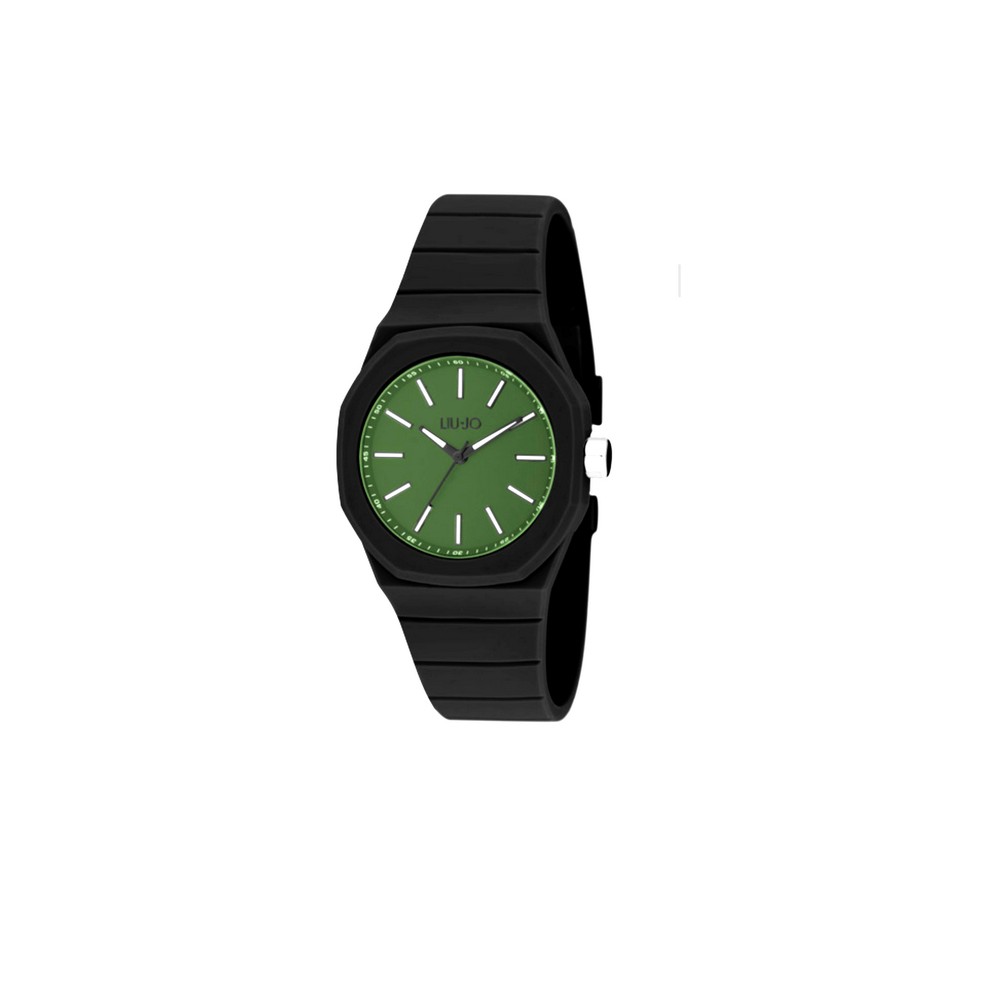 1 - Orologio solo tempo uomo Liu Jo Yatch verde e nero TLJ2219 silicone