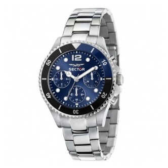 1 - Sector 230 black and blue multifunction men's watch R3253161047 steel