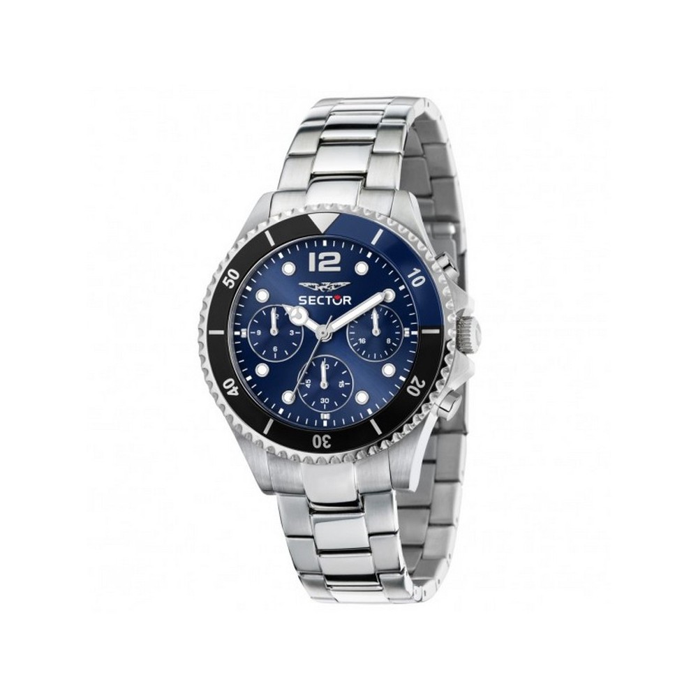 1 - Sector 230 black and blue multifunction men's watch R3253161047 steel