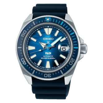 1 - Seiko Prospex King Samurai blue SRPJ93K1 steel and silicone men's watch