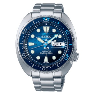 1 - Orologio uomo Seiko Prospex King Turtle blu SRPK01K1 acciaio fondo oceano