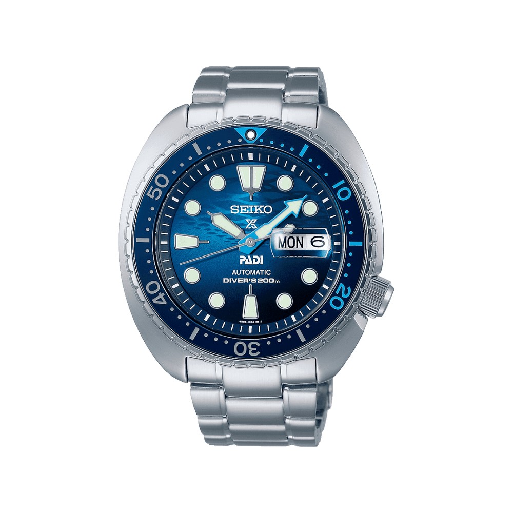 1 - Orologio uomo Seiko Prospex King Turtle blu SRPK01K1 acciaio fondo oceano