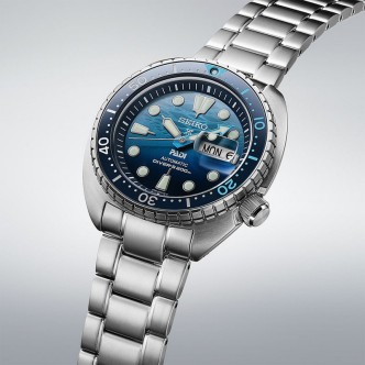 1 - Orologio uomo Seiko Prospex King Turtle blu SRPK01K1 acciaio fondo oceano