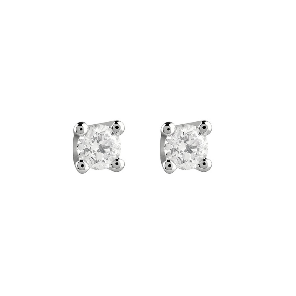 1 - Women's light point earrings White Gold and diamonds Salvini Virginia 20069099