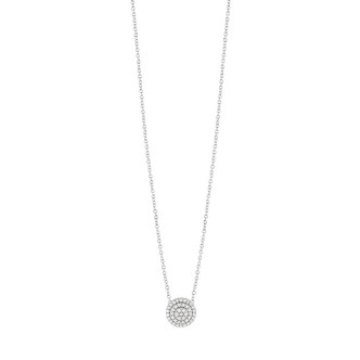 1 - White Gold woman necklace with diamonds Salvini Bagliori 20089351