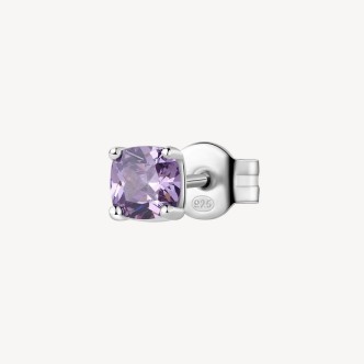 1 - Orecchino donna punto luce Argento 925 Brosway Fancy FMP07 con zircone viola