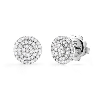 1 - White Gold women's earrings with diamonds Salvini Bagliori lobe 20089357