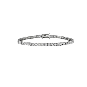 1 - Salvini 20085590 white gold women's tennis bracelet with diamonds