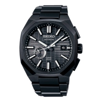 1 - Orologio uomo Seiko ASTRON nero carica solare SSJ015J1 cassa in titanio