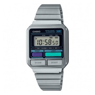 1 - Casio digital Vintage A120 man watch A120WE-1AEF resin case and bracelet