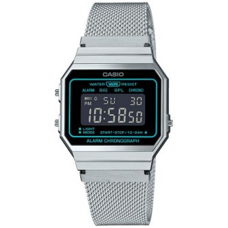 1 - Casio Vintage digital watch gray A700WEM-1BEF unisex resin case