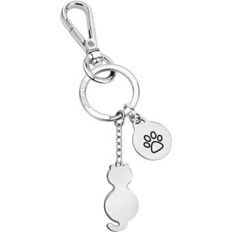 1 - Morellato FOREVER SD0805 steel female cat key ring with pendants