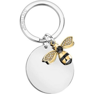 1 - Morellato Lucky SD7173 steel bee women's key ring with crystals