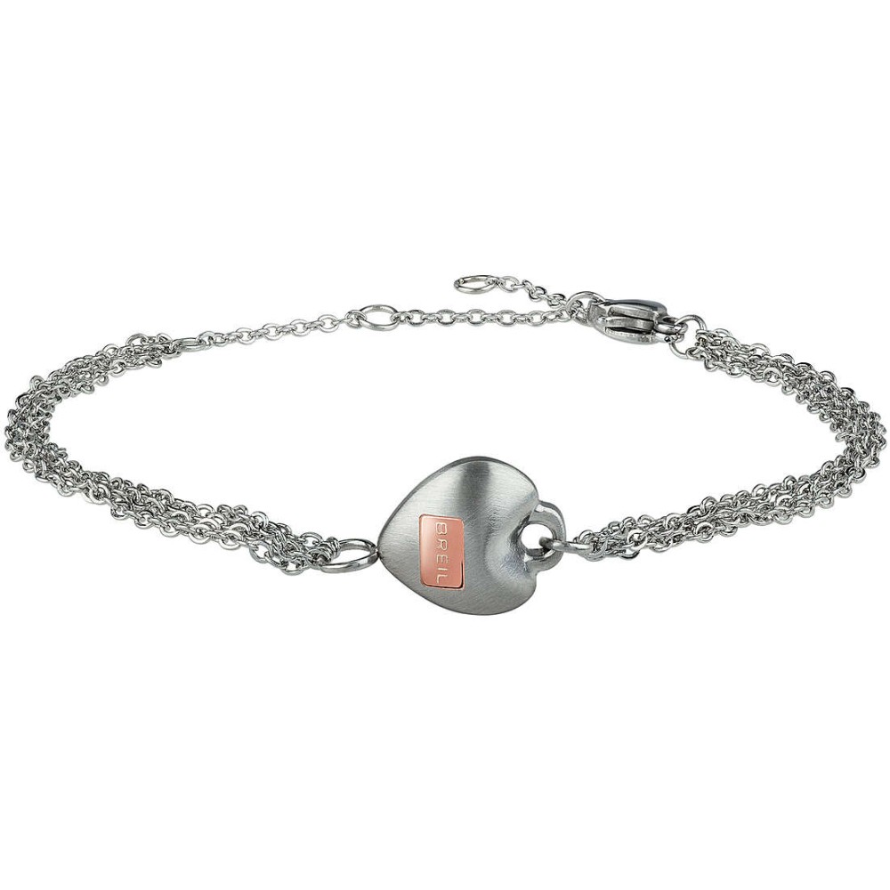 1 - Bracciale Breil TJ2729 ciondolo a cuore in acciaio collezione Kilos of Love