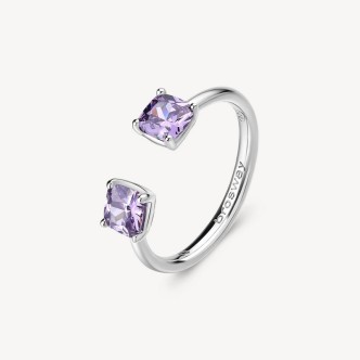 1 - Anello donna Argento Brosway Fancy FMP14B con zirconi viola