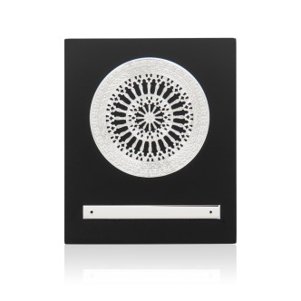 1 - Rose Window Plaque Basilica of Collemaggio L'Aquila 925 Silver Art Jewels Luca Silvestri cod. LS0116/1TG