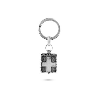 1 - Keyring Santa Giusta Quarti L'Aquila 925 Silver Art Jewels Luca Silvestri cod. PCADS7