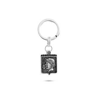 1 - Keyring Santa Maria Paganica Quarti L'Aquila 925 Silver Art Jewels Luca Silvestri cod. PCADS10