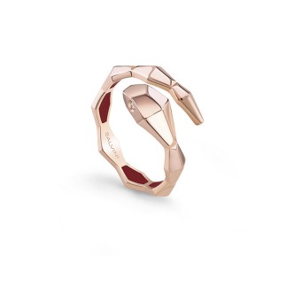 1 - Anello donna serpente Oro Rosa 18Kt Salvini Eva con diamanti 20094070 mis. 13