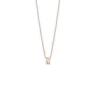 1 - Collana donna Oro Rosa 18Kt Salvini Eva con diamanti 20101383 ciondolo cerchietto