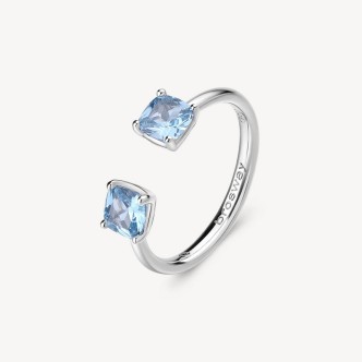 1 - Anello donna Argento Brosway Fancy FCL11B con zirconi azzurri