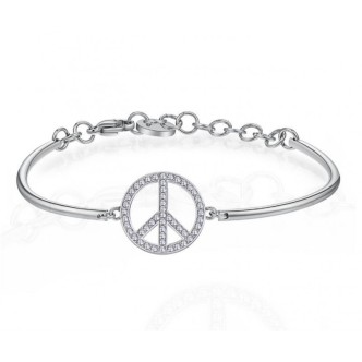 1 - BHK268 Brosway bracelet in 316L steel and Swarovski crystals with a symbol of peace Chakra collection