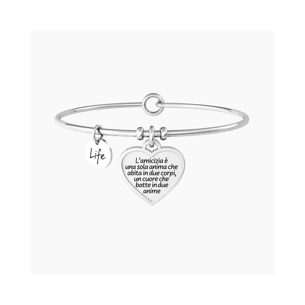 1 - Kidult women's friendship bracelet 732155 316L steel Love Aristotle phrase