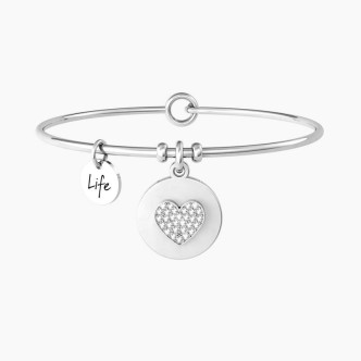 1 - Bracciale donna cuore amicizia Kidult 732157 acciaio 316L Love