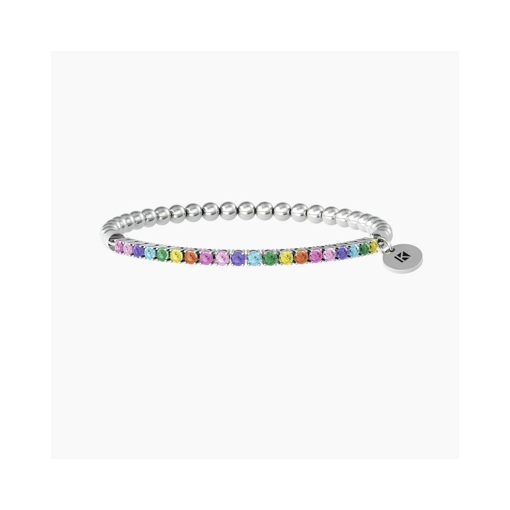 1 - Desideri Kidult multicolor tennis bracelet 732209 316L steel Symbols