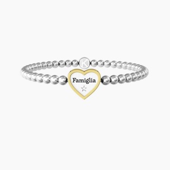 1 - Bracciale donna famiglia Kidult 732210 acciaio 316L sfere in acciaio