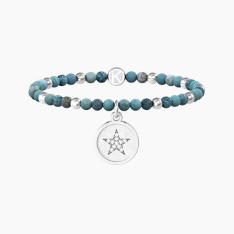 1 - Kidult women's bracelet star with agate 732221 316L steel