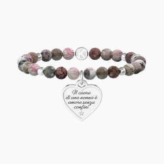 1 - Kidult Nonna women's bracelet with agate stones 732223 316L steel