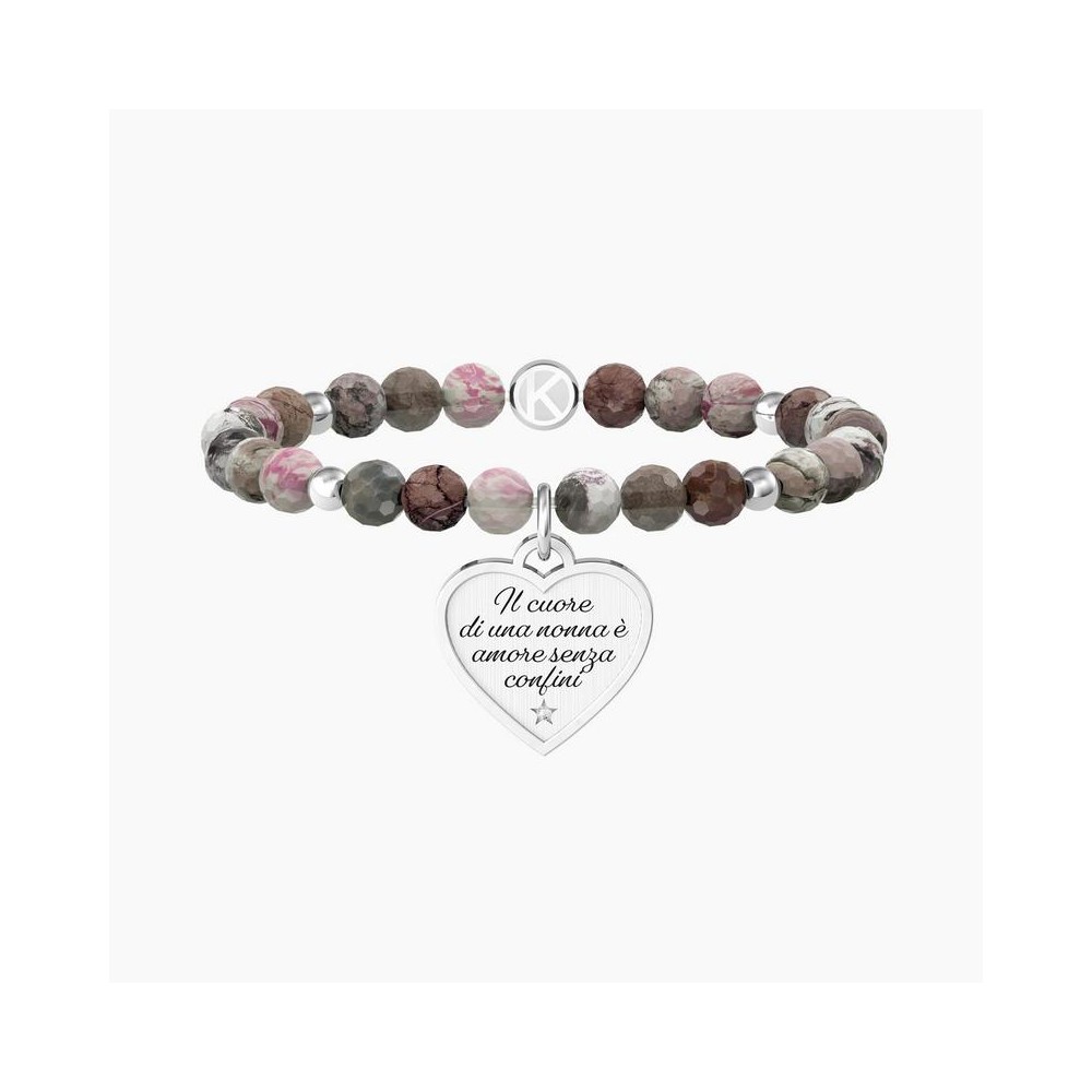 1 - Kidult Nonna women's bracelet with agate stones 732223 316L steel