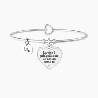 1 - Kidult women's bracelet friendship heart 732224 316L steel