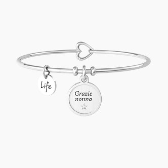 1 - Kidult women's bracelet thanks Nonna 732229 316L steel Family