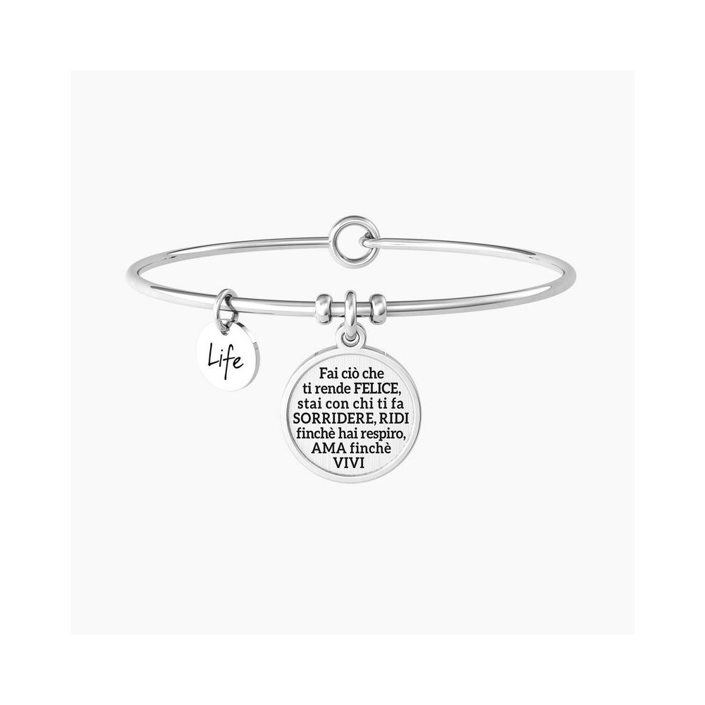 1 - Bracciale donna Kidult Figlia Felicità 732230 acciaio 316L Family