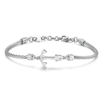 1 - BHO23 men's Brosway bracelet in stainless steel with Horizon collection