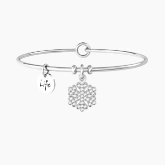 1 - Bracciale donna Kidult fiocco di neve 732233 acciaio 316L Symbols