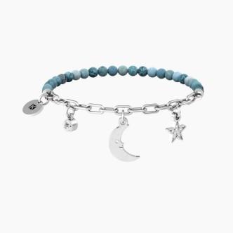 1 - Bracciale donna Kidult luna pietre agata 732237 acciaio 316L Symbols