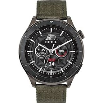 1 - Breil men's smartwatch watch TW2034 Gent 46.5 mm green silicone strap