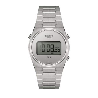 1 - Orologio Tissot PRX digitale grigio 35 mm T137.263.11.030.00 cassa acciaio 316L