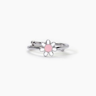 1 - Mabina 925 silver daisy ring for girls 523353.