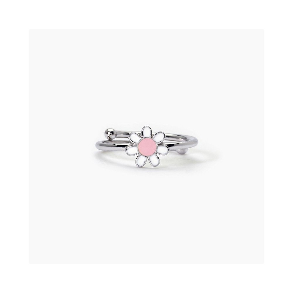 1 - Mabina 925 silver daisy ring for girls 523353.