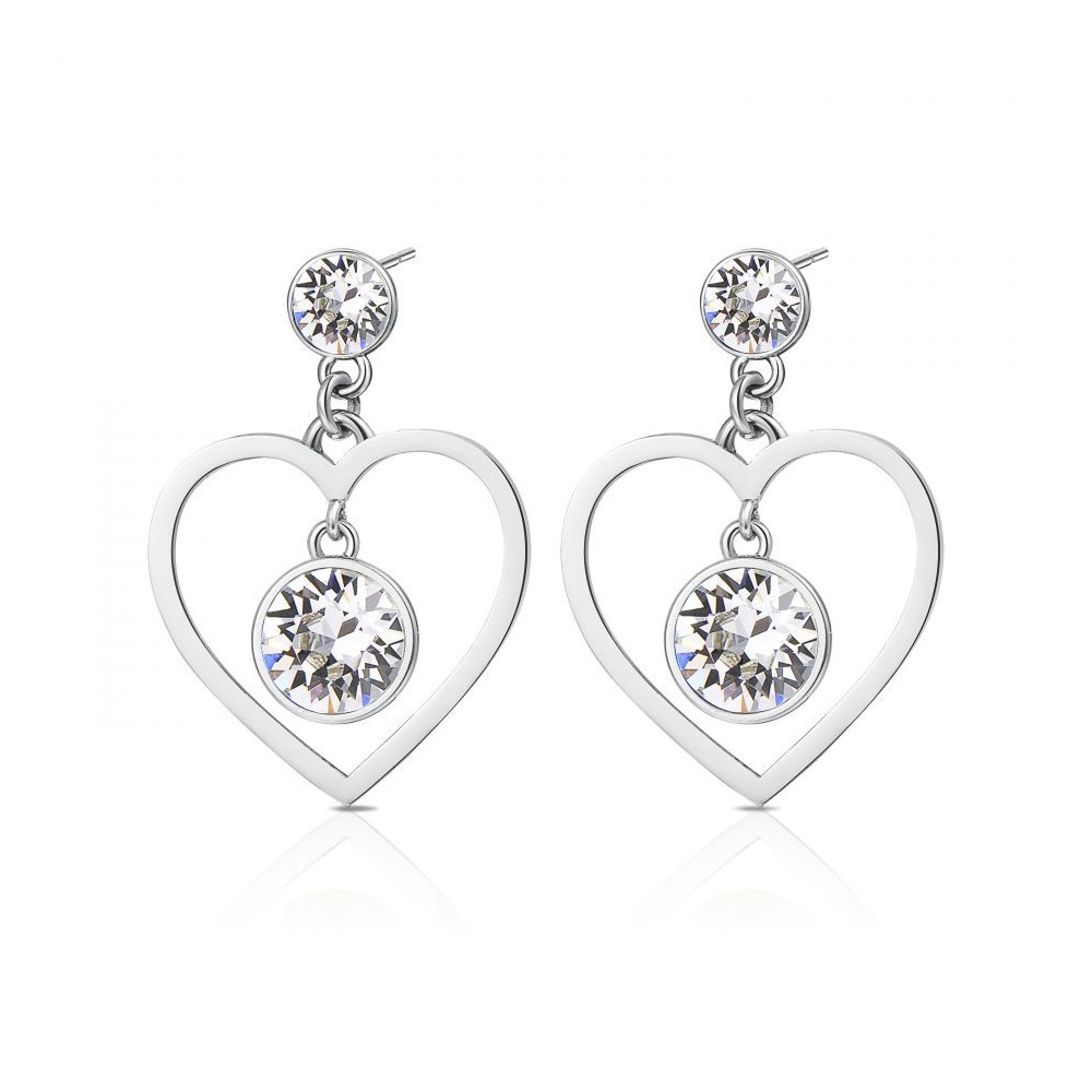 1 - BGH25 stainless steel Brosway earrings with Swarovski crystals SIGHT collection