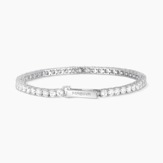 1 - Mabina women's bracelet in 925 silver tennis 533019-17.