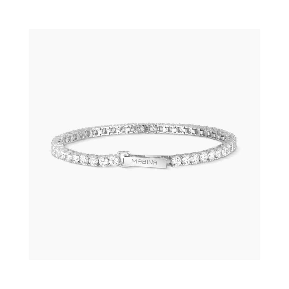 1 - Bracciale donna Mabina Argento 925 Tennis 533019-17