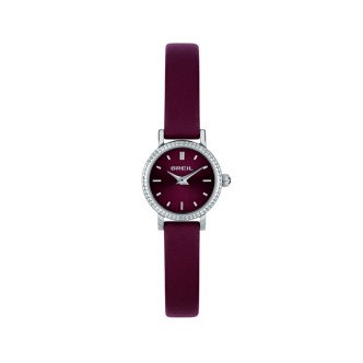 1 - Breil DARLING 2H TW2021 women's time only watch, steel and leather strap