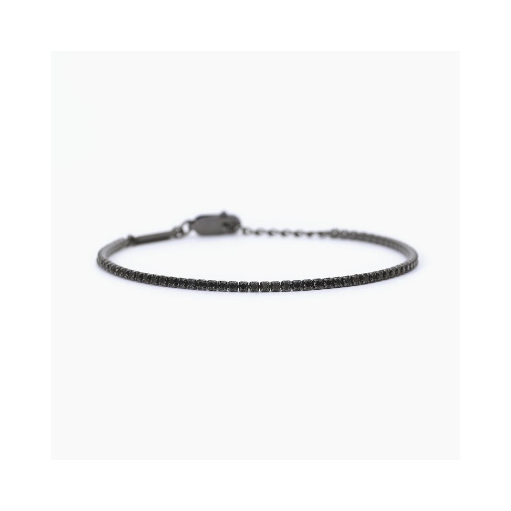 1 - Mabina men's bracelet in 925 silver black tennis 533725.